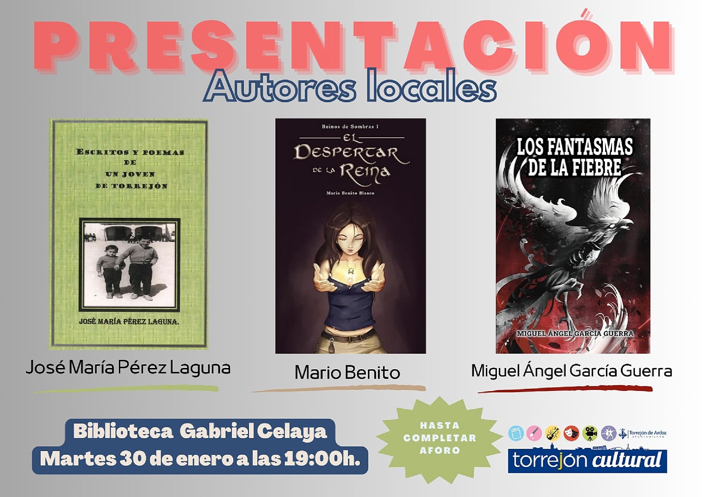 Presentación libros autores locales | Ayuntamiento de Torrejon